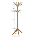 ポールハンガー ハンガーラック 天然木 木製 おしゃれ インテリア 子供部屋 リビング 引っ掛け 玄関 収納 【納期B】【azm-mtk-525】