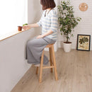 スツール 木製 椅子 玄関 リビング カウンター 天然木 オーク材 花台 インテリア 持ち運び 便利 ナチュラル 北欧 カントリー 【納期A】【azm-mtk-530】