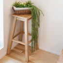 スツール 木製 椅子 玄関 リビング カウンター 天然木 オーク材 花台 インテリア 持ち運び 便利 ナチュラル 北欧 カントリー 【納期A】【azm-mtk-530】