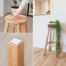 スツール 木製 椅子 玄関 リビング カウンター 天然木 オーク材 花台 インテリア 持ち運び 便利 ナチュラル 北欧 カントリー 【納期A】【azm-mtk-530】