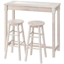 カウンターテーブル カウンターチェア スツール 椅子 テーブル セット 白 ホワイト 【納期A】【azm-net-588wh】