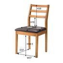 ダイニングチェア 椅子 木製 天然木 ラバーウッド 座面 クッション シンプル 北欧 おしゃれ ナチュラル カントリー 肘掛けなし 合わせやすい カジュアル 【納期A】【azm-net-720】