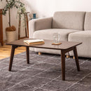 リビングテーブル 折畳み ローテーブル 折りたたみ テーブル 長方形 北欧 ナチュラル シンプル センターテーブル 折れ脚 木製 木目 おしゃれ カフェ風 【納期B】【azm-net-832br】