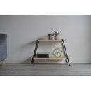 ラック 棚 収納ラック 2段 飾り台 おしゃれ スタイリッシュ モダン 北欧 シンプル 台形 スチール 脚 異素材 かっこいい インテリア 日本製 組み立て 簡単 【納期B】【azm-nit-10】