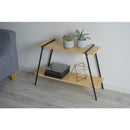 ラック 棚 収納ラック 2段 飾り台 おしゃれ スタイリッシュ モダン 北欧 シンプル 台形 スチール 脚 異素材 かっこいい インテリア 日本製 組み立て 簡単 【納期B】【azm-nit-10】