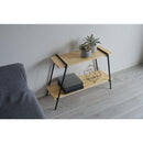 ラック 棚 収納ラック 2段 飾り台 おしゃれ スタイリッシュ モダン 北欧 シンプル 台形 スチール 脚 異素材 かっこいい インテリア 日本製 組み立て 簡単 【納期B】【azm-nit-10】