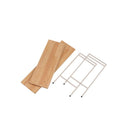 ラック 棚 収納ラック 2段 飾り台 おしゃれ スタイリッシュ モダン 北欧 シンプル 台形 スチール 脚 異素材 かっこいい インテリア 日本製 組み立て 簡単 【納期B】【azm-nit-10】