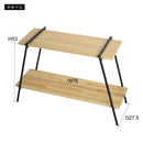 ラック 棚 収納ラック 2段 飾り台 おしゃれ スタイリッシュ モダン 北欧 シンプル 台形 スチール 脚 異素材 かっこいい インテリア 日本製 組み立て 簡単 【納期B】【azm-nit-10】