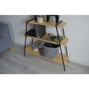 ラック 棚 収納ラック 3段 飾り台 おしゃれ スタイリッシュ モダン 北欧 シンプル 台形 スチール 脚 異素材 かっこいい インテリア 日本製 組み立て 簡単 【納期B】【azm-nit-11】