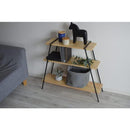 ラック 棚 収納ラック 3段 飾り台 おしゃれ スタイリッシュ モダン 北欧 シンプル 台形 スチール 脚 異素材 かっこいい インテリア 日本製 組み立て 簡単 【納期B】【azm-nit-11】