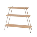 ラック 棚 収納ラック 3段 飾り台 おしゃれ スタイリッシュ モダン 北欧 シンプル 台形 スチール 脚 異素材 かっこいい インテリア 日本製 組み立て 簡単 【納期B】【azm-nit-11】