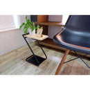 サイドテーブル おしゃれ モダン スタイリッシュ スチール製 天然木 天板 ミニテーブル ソファサイド ベッドサイド Z型 物置き台 インテリア 飾り台 棚 【納期B】【azm-nit-12】