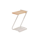 サイドテーブル おしゃれ モダン スタイリッシュ スチール製 天然木 天板 ミニテーブル ソファサイド ベッドサイド Z型 物置き台 インテリア 飾り台 棚 【納期B】【azm-nit-12】