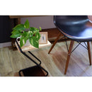 サイドテーブル おしゃれ モダン スタイリッシュ スチール製 天然木 天板 ミニテーブル ソファサイド ベッドサイド Z型 物置き台 インテリア 飾り台 棚 【納期B】【azm-nit-12】