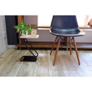 サイドテーブル おしゃれ モダン スタイリッシュ スチール製 天然木 天板 ミニテーブル ソファサイド ベッドサイド Z型 物置き台 インテリア 飾り台 棚 【納期B】【azm-nit-12】