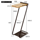 サイドテーブル おしゃれ 北欧 ナチュラル モダン スタイリッシュ スチール製 天然木 天板 ミニテーブル ソファサイド ベッドサイド 物置き インテリア 飾り台 【納期B】【azm-nit-13】