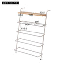 シューズラック 靴箱 スリッパラック 立て掛け スリム スタイリッシュ シンプル 玄関 エントランス インテリア ブラック 黒 ホワイト 白 スチールラック 日本製 【納期B】【azm-nit-15】