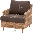 1人掛ソファ アジアン家具 リゾート家具 アバカ 一人掛けソファ チェア 椅子 【納期A】【azm-nrs-411】