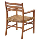 ダイニングチェア アーム付 ひじ掛け付き 肘つき ナチュラル アジアン リゾート風 南国 ハワイアン おしゃれ 椅子 チェアー カントリー 北欧 デザイン シンプル 【納期A】【azm-nrs-422】
