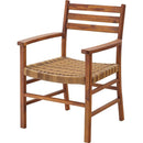 ダイニングチェア アーム付 ひじ掛け付き 肘つき ナチュラル アジアン リゾート風 南国 ハワイアン おしゃれ 椅子 チェアー カントリー 北欧 デザイン シンプル 【納期A】【azm-nrs-422】