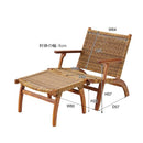 椅子 おしゃれ チェア 木製 北欧 アジアン ナチュラル カントリー 天然木 チェアー 足置き オットマン スツール パーソナルチェア インテリア アームチェア 【納期A】【azm-nrs-423】