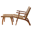 椅子 おしゃれ チェア 木製 北欧 アジアン ナチュラル カントリー 天然木 チェアー 足置き オットマン スツール パーソナルチェア インテリア アームチェア 【納期A】【azm-nrs-423】