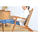 椅子 おしゃれ チェア 木製 北欧 アジアン ナチュラル カントリー 天然木 チェアー 足置き オットマン スツール パーソナルチェア インテリア アームチェア 【納期A】【azm-nrs-423】