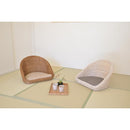 座椅子 和風 和柄 アジアン ラタン 編み込み 座いす フロアチェア 背もたれ おしゃれ リゾート風 南国 デザイン 和室 馴染む 似合う インテリア 【納期B】【azm-nrs-425】