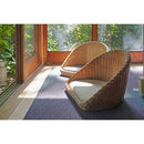 座椅子 和風 和柄 アジアン ラタン 編み込み 座いす フロアチェア 背もたれ おしゃれ リゾート風 南国 デザイン 和室 馴染む 似合う インテリア 【納期B】【azm-nrs-425】