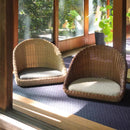 座椅子 和風 和柄 アジアン ラタン 編み込み 座いす フロアチェア 背もたれ おしゃれ リゾート風 南国 デザイン 和室 馴染む 似合う インテリア 【納期B】【azm-nrs-425】