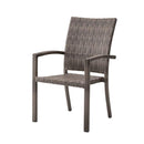 ダイニングチェア 椅子 ひじ掛け 編みこみ リゾート風 ハワイアン 【納期A】【azm-nrs-430c】