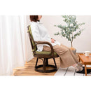 リクライニングチェア 椅子 背もたれ 肘掛け ひじ付き 回転 座面 高座椅子 和風 和室 柄 モダン 無地 フロアチェア 天然素材 ラタン 脚 フレーム リビング 書斎 【納期B】【azm-nrs-440】