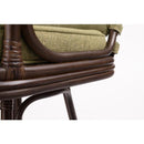 リクライニングチェア 椅子 背もたれ 肘掛け ひじ付き 回転 座面 高座椅子 和風 和室 柄 モダン 無地 フロアチェア 天然素材 ラタン 脚 フレーム リビング 書斎 【納期B】【azm-nrs-440】