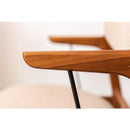 フロアチェア おしゃれ 一人用 椅子 ソファー パーソナルチェアー 北欧 おしゃれ カントリー ナチュラル カフェ風 インテリア 腰掛け 木製 脚 クッション座面 【納期A】【azm-nrs-510h】