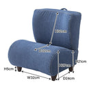 座いす 座椅子 ソファ 一人掛け 1人掛け コンパクト 小型 ミニ 北欧 おしゃれ かわいい リビング フロアチェア 椅子 ソファー ブラック 黒 ブルー 青 【納期A】【azm-ns-612】