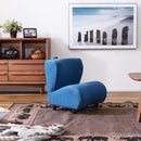 座いす 座椅子 ソファ 一人掛け 1人掛け コンパクト 小型 ミニ 北欧 おしゃれ かわいい リビング フロアチェア 椅子 ソファー ブラック 黒 ブルー 青 【納期A】【azm-ns-612】