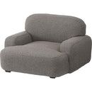 ソファ 一人掛け 1人掛け ローソファー シンプル 背もたれ 肘掛け 厚み ボリューム クッション性 北欧 ナチュラル リビング 小型 【納期A】【azm-ns-631】