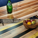 ダイニングテーブル 4人 モダン アジアン テーブル 木製 天然木 おしゃれ 木目 デザイン 柄 アイアン 【納期A】【azm-nw-113】