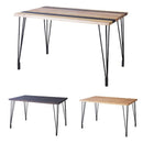 ダイニングテーブル 4人 モダン アジアン テーブル 木製 天然木 おしゃれ 木目 デザイン 柄 アイアン 【納期A】【azm-nw-113】