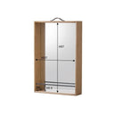 箱型ミラー 鏡 ミラー 収納 取っ手付き かがみ アンティーク風 ドレッサー メイク用品 棚 【納期A】【azm-nw-115】