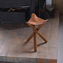 スツール 椅子 折り畳み キャンプ アウトドア 携帯 持ち運び 手軽 おしゃれ エクステリア インテリア 天然木 本革 かっこいい 折りたたみ 【納期B】【azm-nw-183】