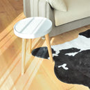 サイドテーブル 45cm 円形 丸型 ソファサイド ベッドサイド トレー トレイ おしゃれ 北欧 カントリー ナチュラル 天然木 木製 脚 スタイリッシュ 白 ホワイト 【納期B】【azm-nw-724】