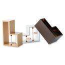 ラック 棚 パズル L型 形状 デザイン 組み合わせ 組合せ 収納ラック 収納棚 インテリア 木目 柄 おしゃれ リビング 家具 茶色 ブラウン 白 ホワイト 【納期A】【azm-nws-558】