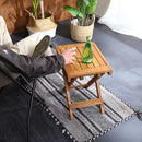 折りたたみ ガーデンテーブル キャンプ アウトドア 木製 折畳み テーブル 収納バックつき フォールティングテーブル 【納期B】【azm-nx-513】