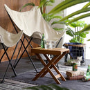 折りたたみ ガーデンテーブル キャンプ アウトドア 木製 折畳み テーブル 収納バックつき フォールティングテーブル 【納期B】【azm-nx-513】