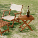 折りたたみ ガーデンテーブル キャンプ アウトドア 木製 折畳み テーブル 収納バックつき フォールティングテーブル 【納期B】【azm-nx-513】