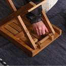 折りたたみ ガーデンテーブル キャンプ アウトドア 木製 折畳み テーブル 収納バックつき フォールティングテーブル 【納期B】【azm-nx-513】