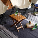 折りたたみ ガーデンテーブル キャンプ アウトドア 木製 折畳み テーブル 収納バックつき フォールティングテーブル 【納期B】【azm-nx-513】