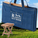 折りたたみ ガーデンテーブル キャンプ アウトドア 木製 折畳み テーブル 収納バックつき フォールティングテーブル 【納期B】【azm-nx-513】