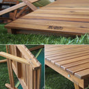 ガーデンテーブル 木製 折りたたみ おしゃれ アウトドア 折り畳み式テーブル 軽量 ロー ミニ キャンプ 【納期B】【azm-nx-514】